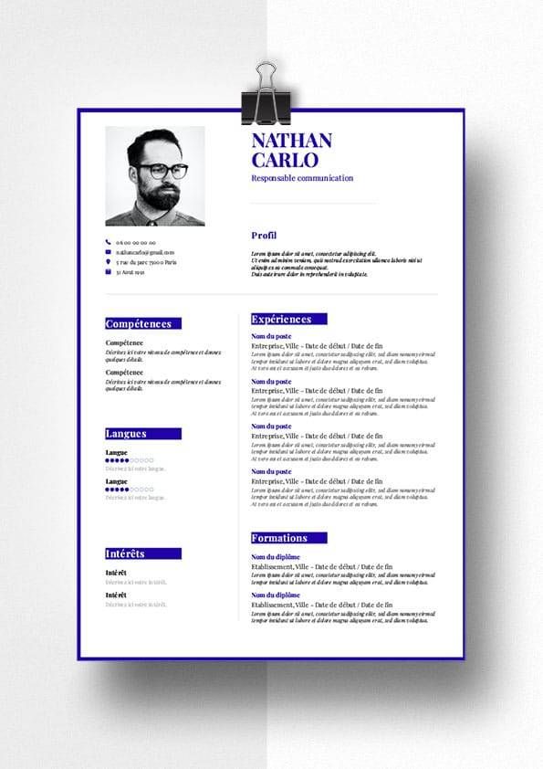 exemple cv communication