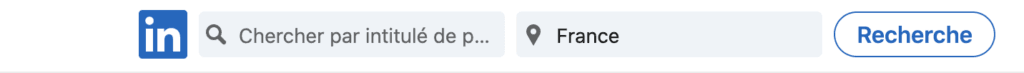 barre recherche linkedin